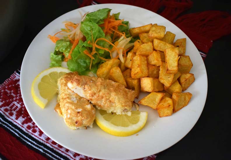 Filetes de pescada com batatas fritas (mais saudável na Airfryer) 4.3 (16)